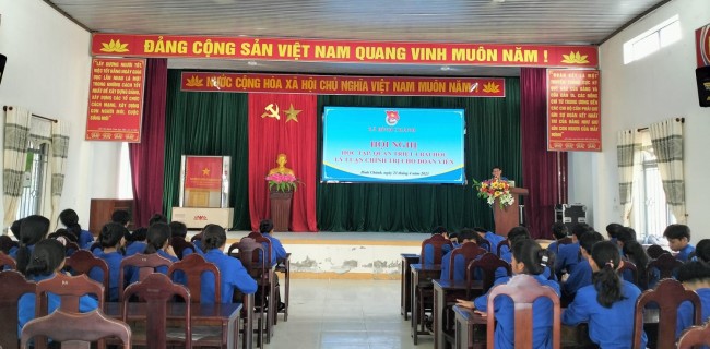 Đoàn xã Bình Chánh tổ chức Hội nghị học tập, quán triệt 04 bài lý luận chính trị cho Đoàn viên.