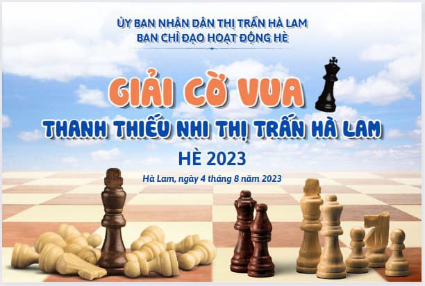 Hà Lam: Tổ chức giải cờ vua thị trấn năm 2023