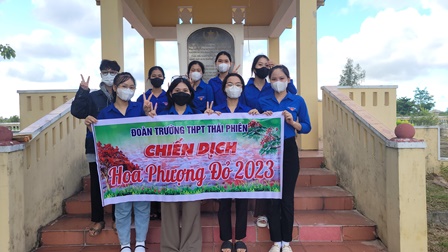 Đoàn trường THPT Thái Phiên tổ chức chiến dịch tình nguyện Hoa phượng đỏ năm 2023