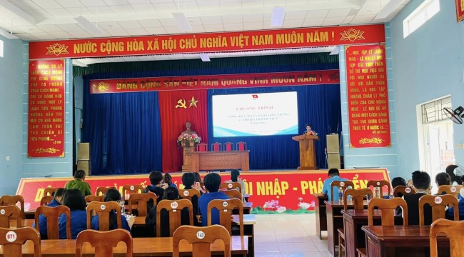 Bình Minh: Bàn giao công trình camera thanh niên năm 2023 cho đại diện các trường trên địa bàn xã