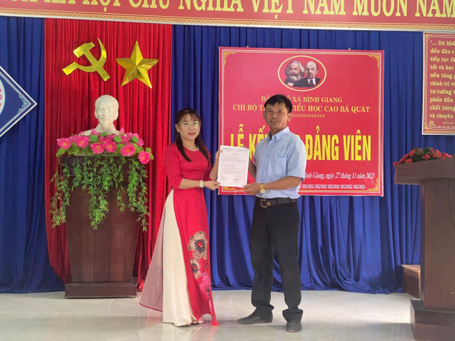 Bình Giang: Phát triển Đảng từ đoàn viên ưu tú