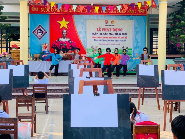 Hội đồng đội huyện phát động "Ngày Hội sắc màu" với chủ đề "Thiếu nhi Việt Nam làm nghìn việc tốt" năm 2024