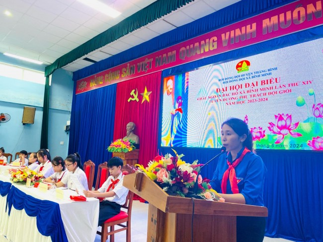 Bình Minh:Tổ chức thành công Đại hội Đại biểu Cháu ngoan Bác Hồ và tuyên dương phụ trách đội giỏi năm học 2023 - 2024