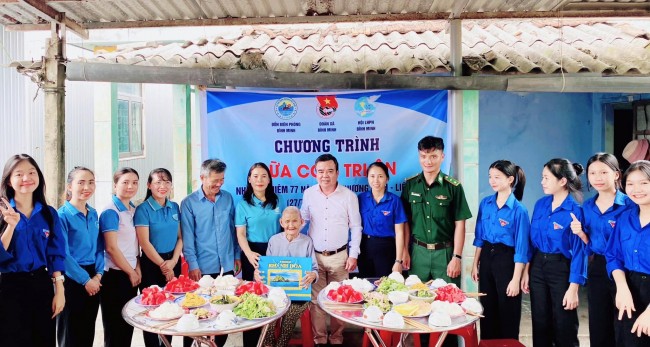 BÌNH MINH: PHỐI HỢP TỔ CHỨC BỮA CƠM TRI ÂN NHÂN KỈ NIỆM 77 NĂM NGFAY THƯƠNG BINH LIỆT SỸ (27/7/1947 - 27/7/2024)