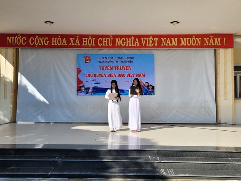 Đoàn trường THPT Thái Phiên tổ chức Tuyên truyền chủ quyền biển đảo Việt Nam