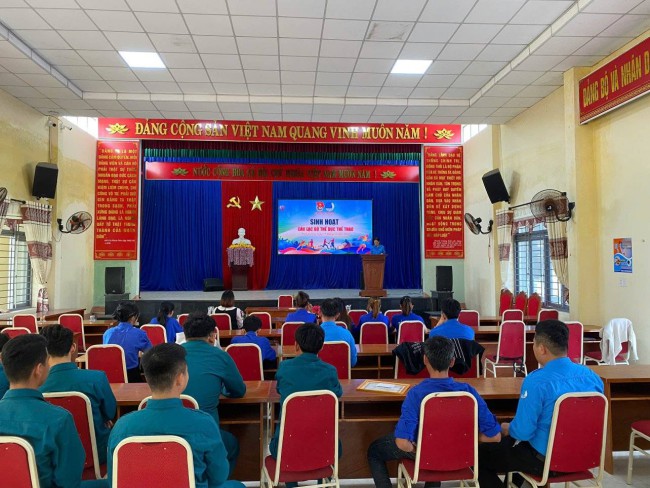 Tổ chức sinh hoạt CLB Thể dục thể thao.