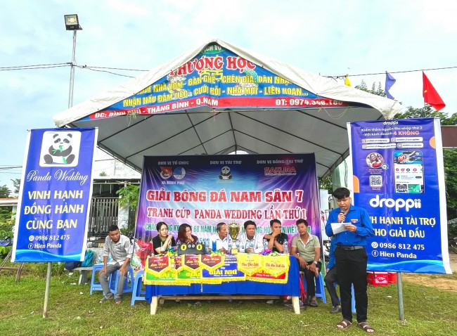Bình Phú tổ chức giải bóng đá nam 7 người chào mừng kỷ niệm 68 năm ngày thành lập Hội Liên hiệp thanh niên Việt Nam.