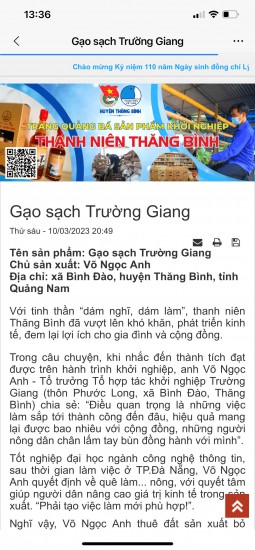 Hỗ trợ kết nối, tiêu thụ nông sản của thanh niên
