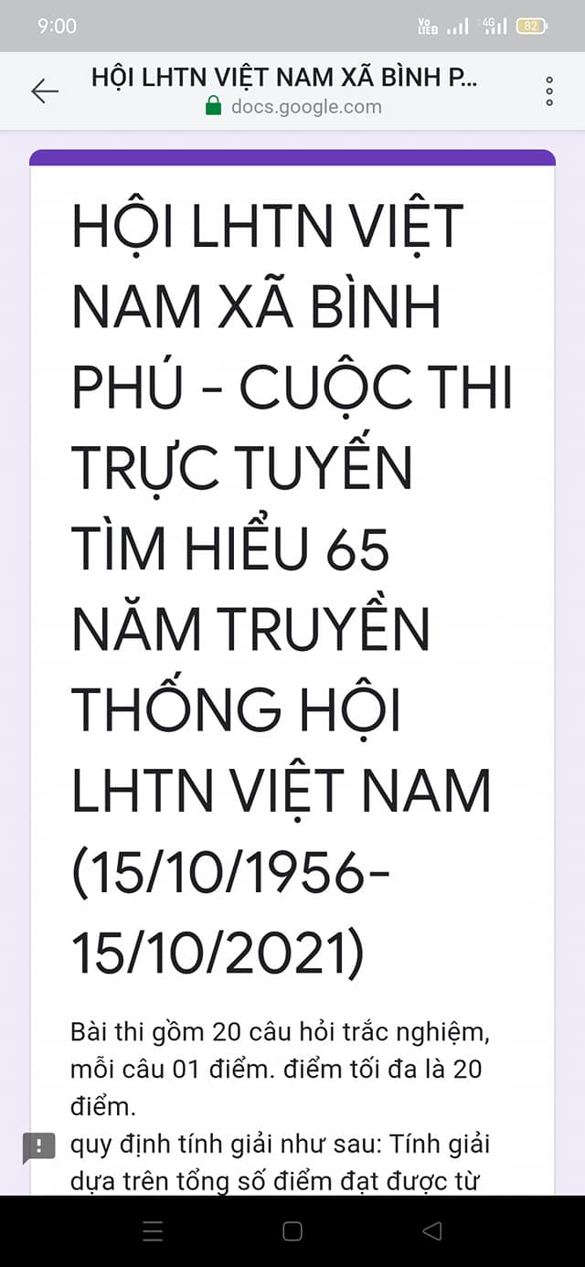 Hội LHTN xã Bình Phú phát động cuộc thi tìm hiểu 65 ngày truyền thống hội LHTN Việt Nam (15/10/1956-15/10/2021)