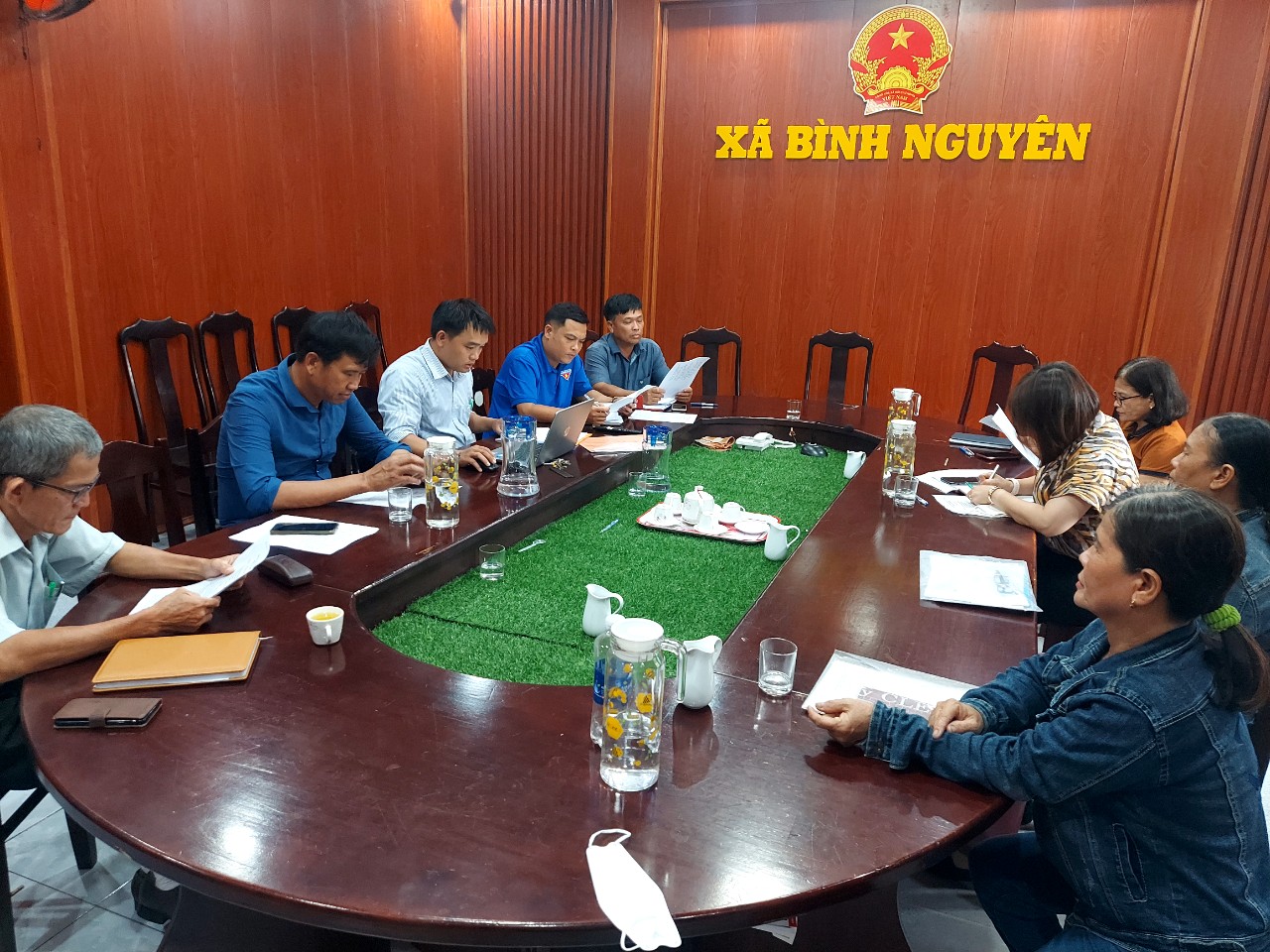 Đoàn xã Bình Nguyên tổ chức giám sát theo quyết định 217 của Bộ Chính trị