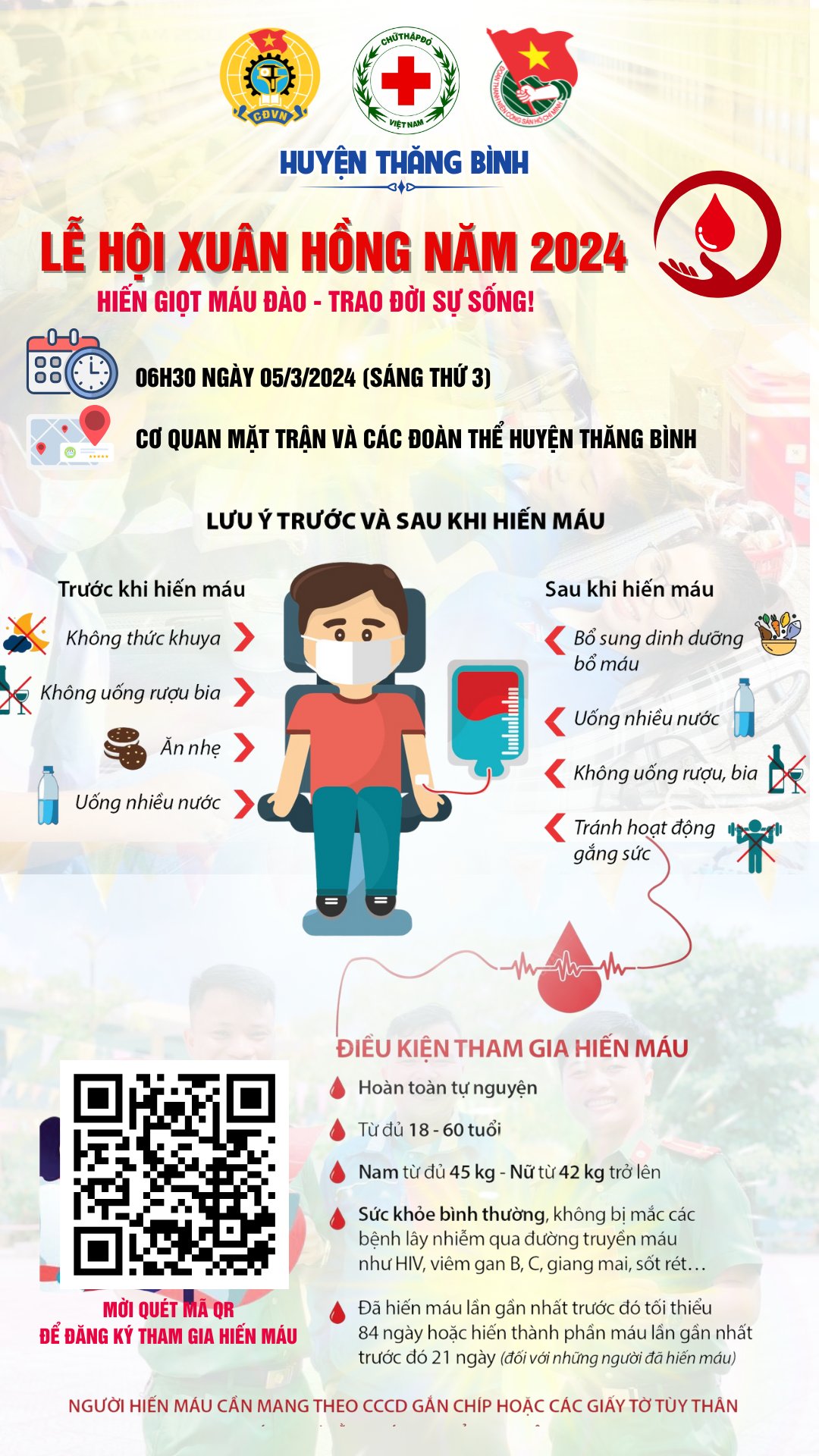 Hiến máu QR