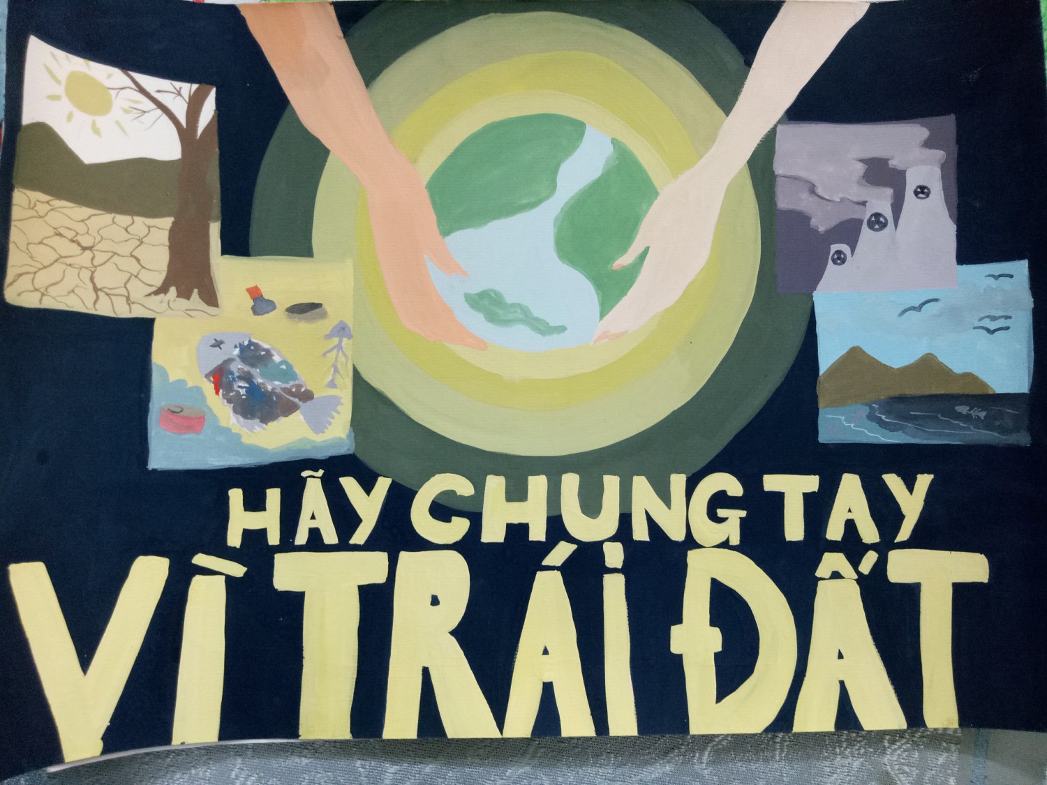 Kim Đồng tổ chức vẽ tranh về môi trường tương lai