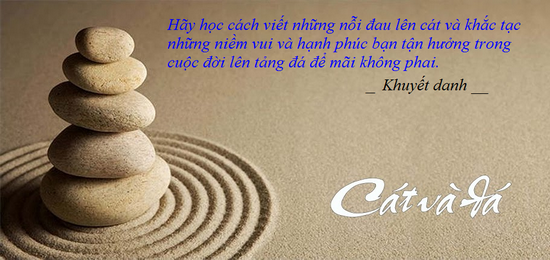 Bài học về sự tha thứ và lòng biết ơn từ câu chuyện của cát và đá