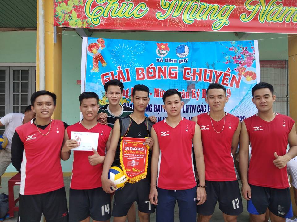 Bình Quý khai xuân thành công giải bóng chuyền năm 2019