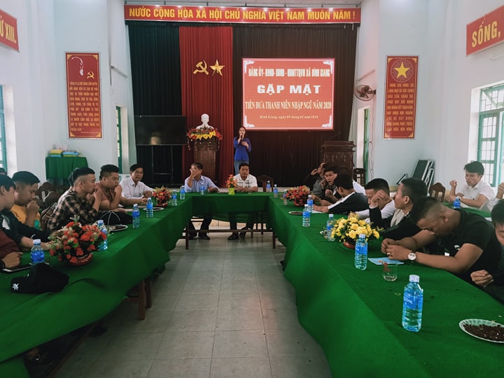 ĐOÀN XÃ BÌNH GIANG PHỐI HỢP TỔ CHỨC LỄ TIỄN QUÂN 2020