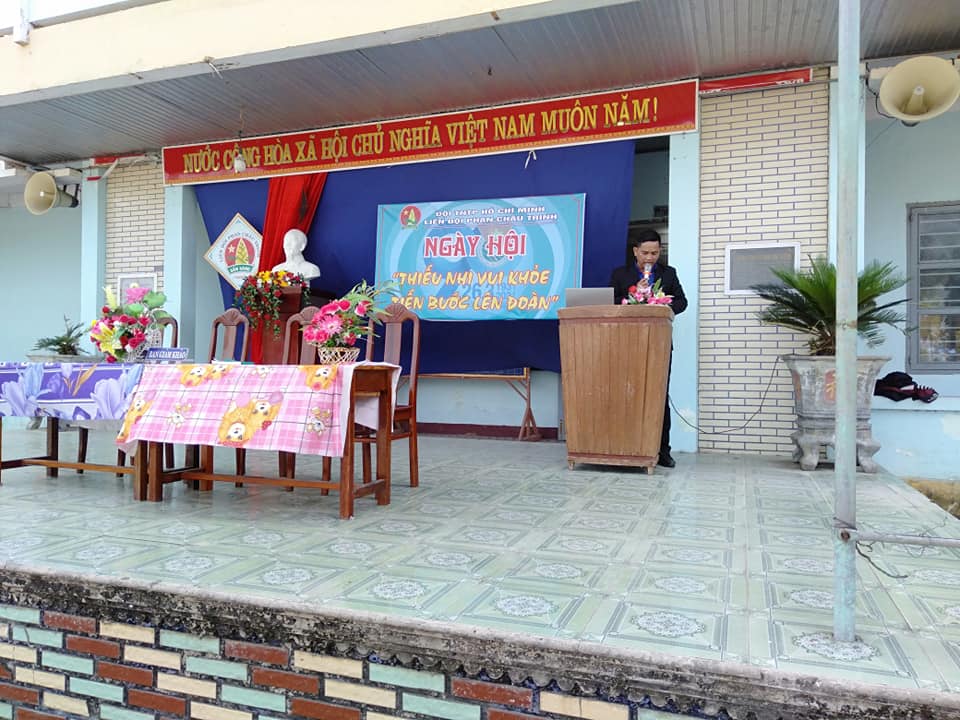 Chiều ngày 25/3 phối họp với các liên đội tổ chức ngày hội thiếu nhi vui khỏe tiến bước l;ên đoàn