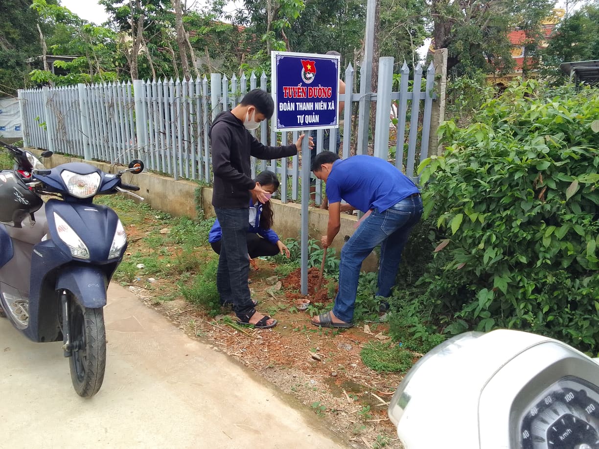 Bình Quế: hỗ trợ thanh niên phát triển mô hình kinh tế và xây dựng tuyến đường tự quản