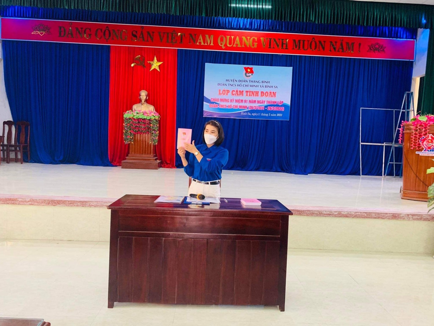 Đoàn xã Bình Sa mở lớp bồi dưỡng cảm tình Đoàn cho 25 em đội viên ưu tú