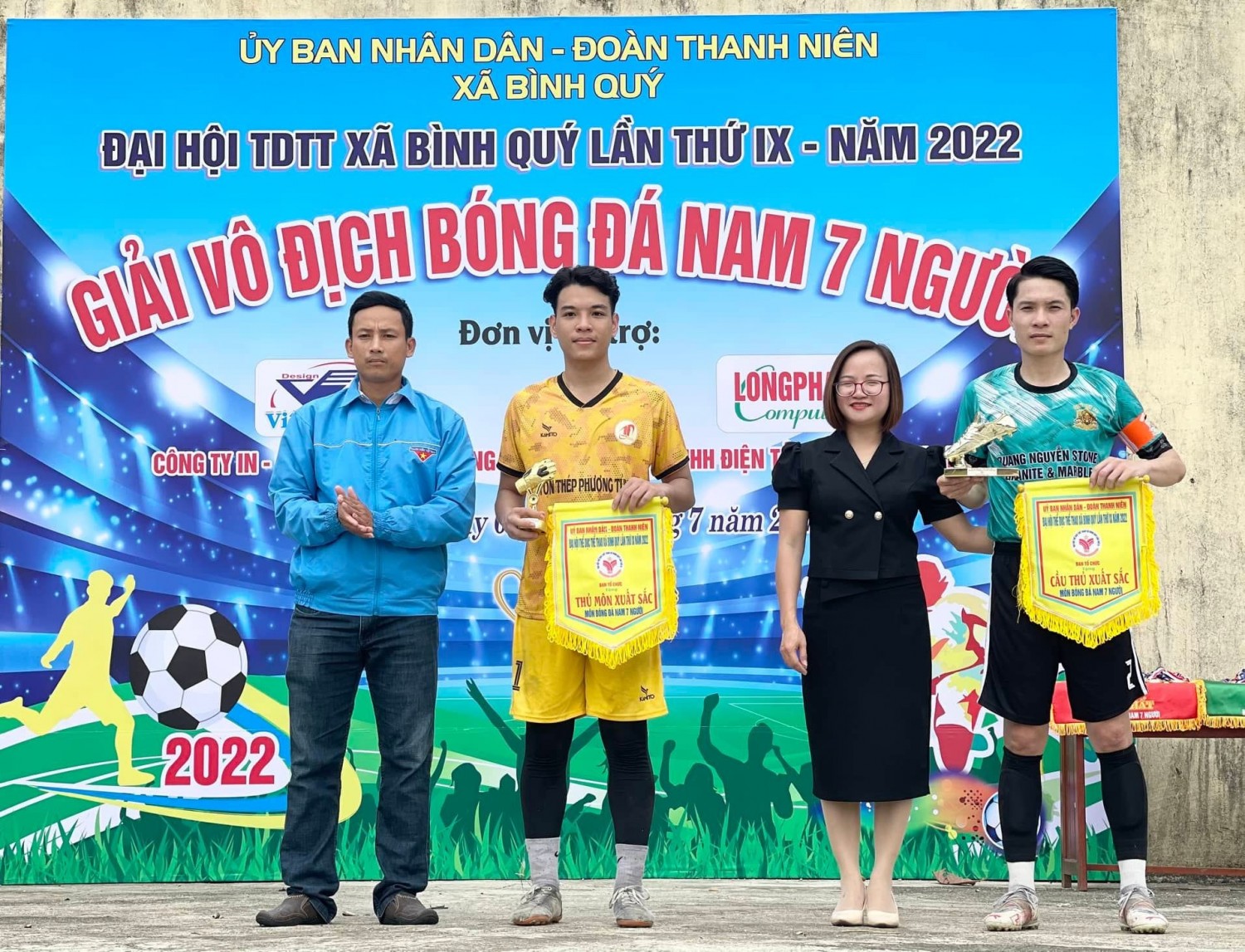 Đoàn xã Bình Quý tổ chức thành công giải bóng đá nam 7 người năm 2022