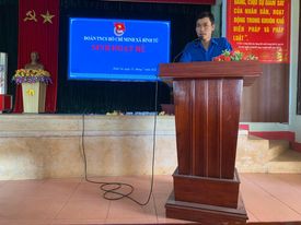 Đoàn xã Bình Tú tổ chức sinh hoạt hè cho các em học sinh, sinh viên về sinh hoạt hè tại địa phương